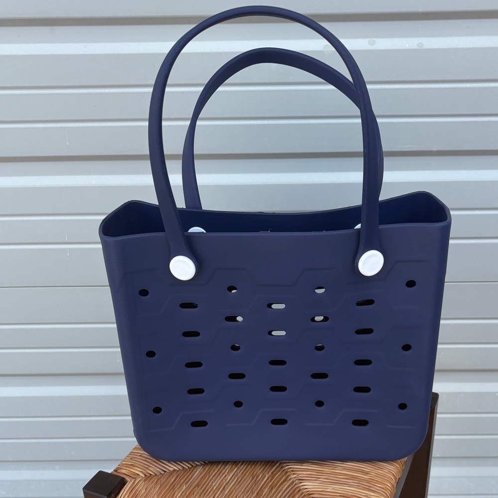 Navy Blue Tote Bag